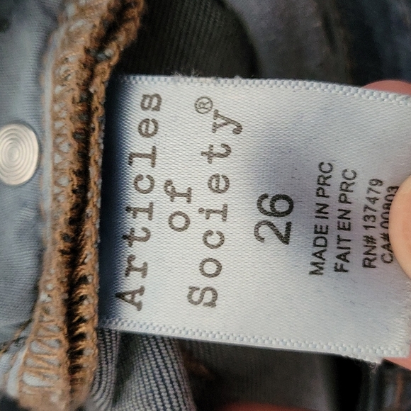 Articles of Society Denim Skinny Jeans Blue Ridge Wash 26 - Picture 6 of 10